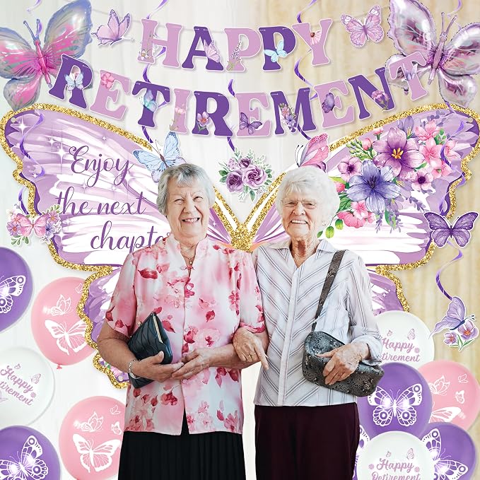 Roetyce Butterfly Retirement Decorations, Office Home Butterfly Themed Party - Image 7