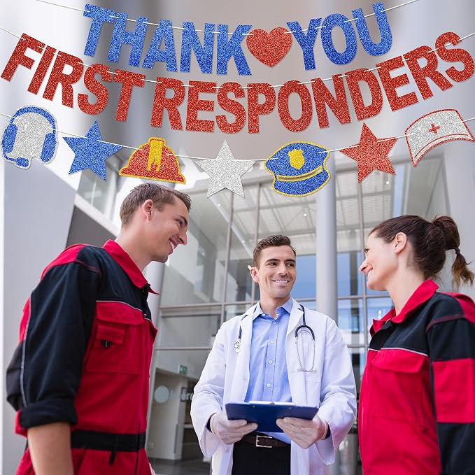 Thank You First Responders Banner - Image 4