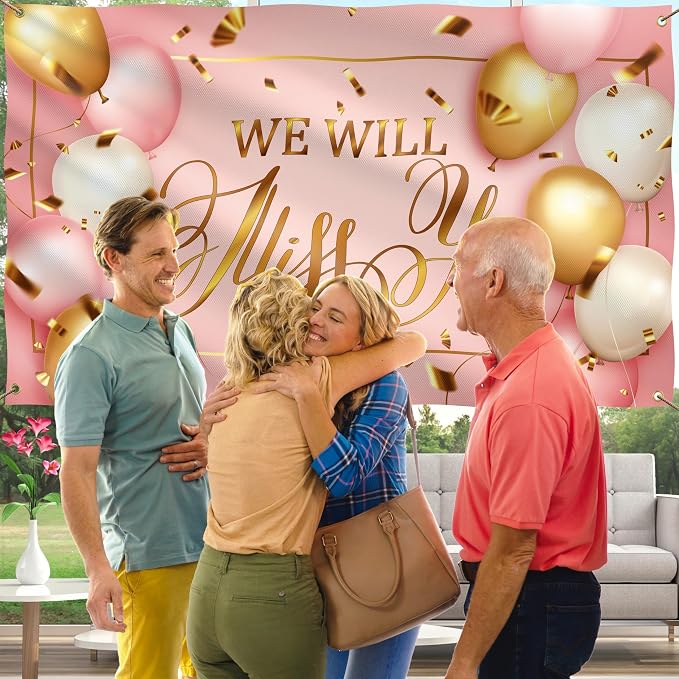 We Will Miss You Banner - 5ft x 3ft - Farewell Party Decoration - Double - Image 4