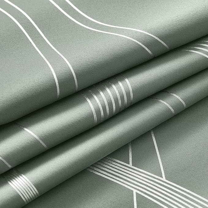 NICETOWN Greyish Green Curtain Panels - Image 4