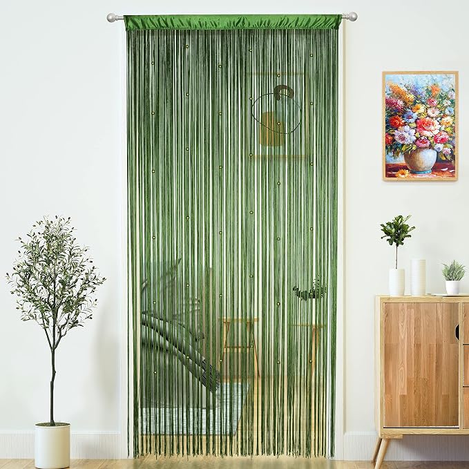 Beaded Curtain Door String Curtains by MakeLifeColorfulandSimple