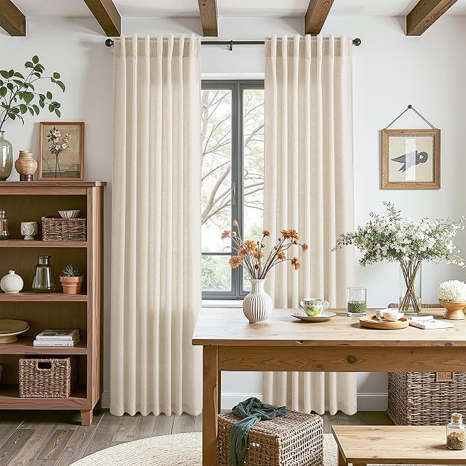 Nanspring Modern Farmhouse Decor Curtains 96 Inches Long - Image 8