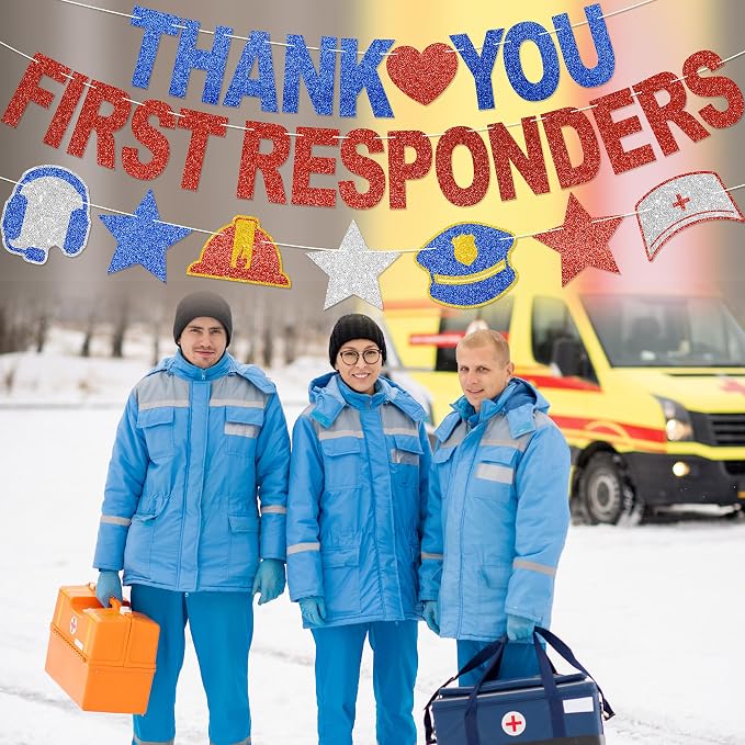 Thank You First Responders Banner - Image 7