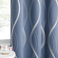 NICETOWN Stone Blue Blackout Curtains 54 inch Long Small Panels, 42 Inch Wide by NICETOWN
