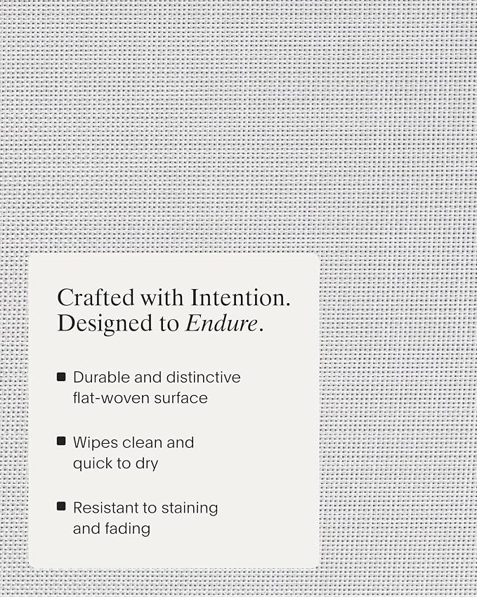 Chilewich Mini Basketweave Placemats, Woven Oval Placemats Set of 4 | Reusable - Image 3