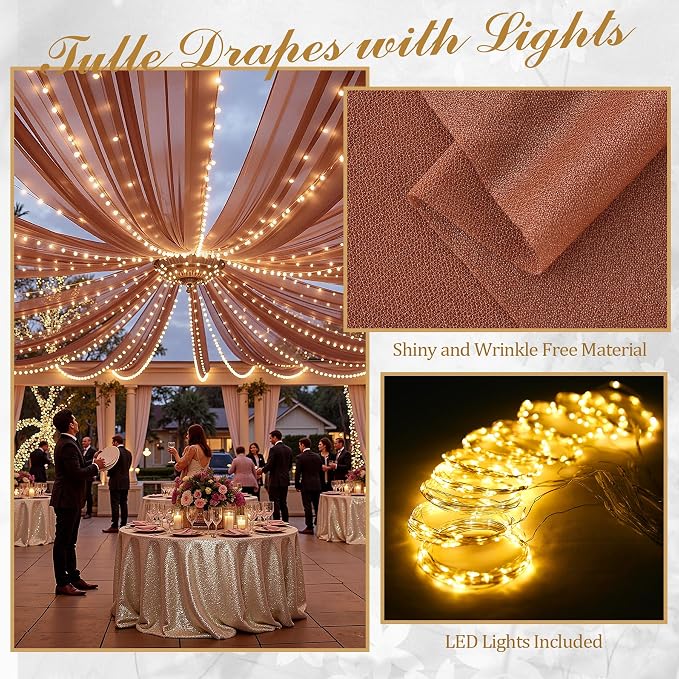 6 Panels Terracotta Ceiling Curtains - Image 3