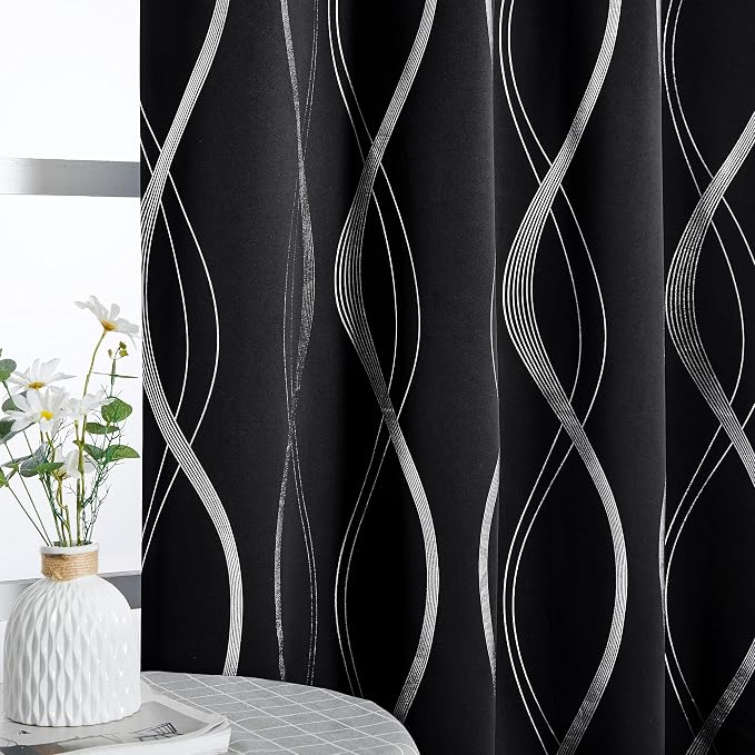 NICETOWN Black Out Window Curtains by NICETOWN