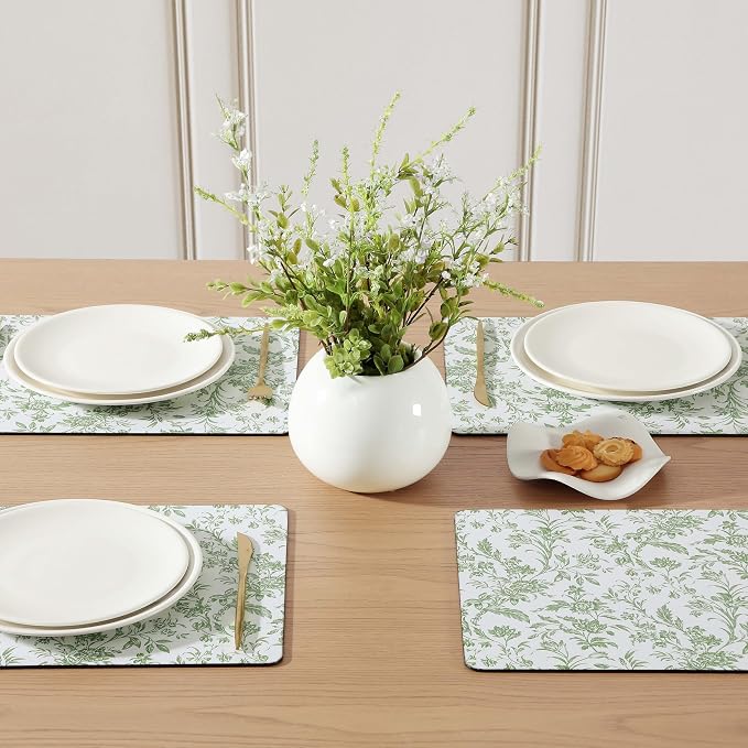 Laura Ashley Cork Placemats, 16 x 12-inch, Natalie | Ideal - Image 2