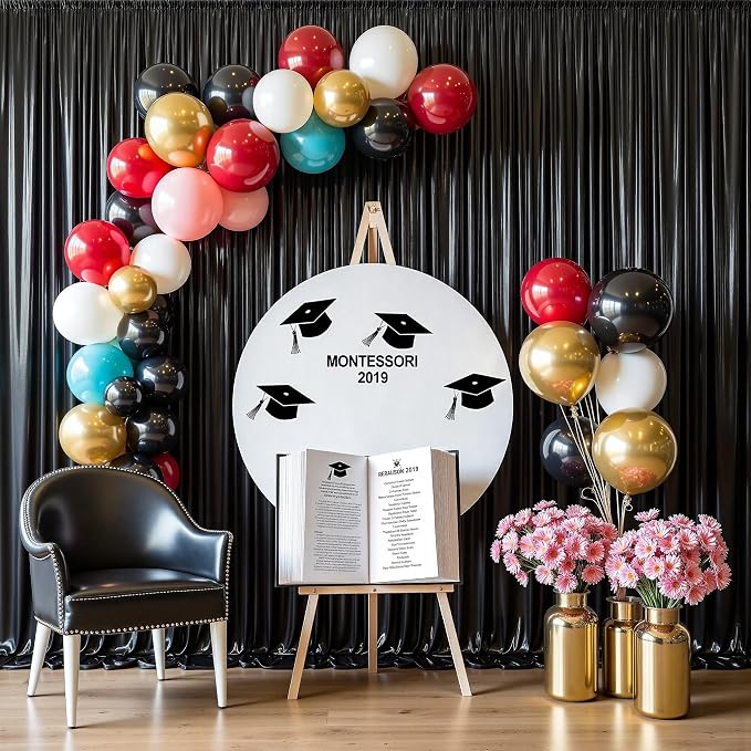 Outpain Thick 10 ft x 10 ft Black Sequin Backdrop Curtain - Image 7