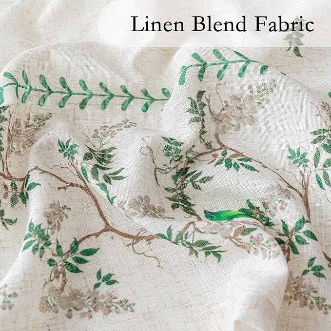 MYSKY HOME Boho Linen Blend Curtains 84 inches Long - Image 2