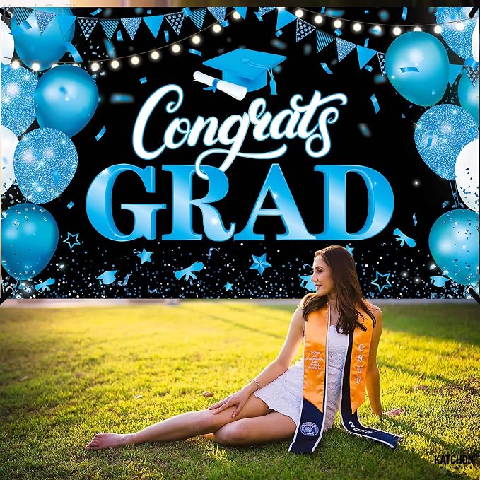 KatchOn Graduation Decorations 2026 Congrats Grad Banner 72x44 Inch | - Image 3