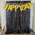 9FTx10FT Black Large Sequin Backdrop 1 Panel | 18MM Large Sequins, Glitter by HMQIANG