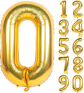40In Large Gold Number Balloon 0 Aluminum Foil Mylar Big Number Balloon 0-9 | by Exquisitehighqualitypartydecorationstomeetyoureveryneed%EF%BC%81