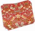 Pimpernel Morris & Co Strawberry Thief Red Placemats by Pimpernel
