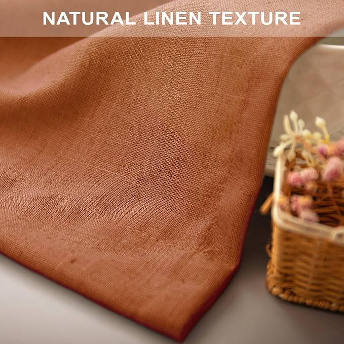 Burnt Orange Curtains 96 Inches Long - Image 7