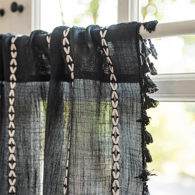 Sutuo Home Boho Valance Curtain 18 inches - Image 3
