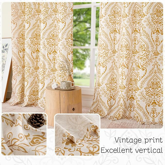Short Linen Curtains 45 inch Length - Image 4