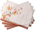 Maison d' Hermine Placemats Set of 4 Reusable 100% Cotton | Cloth Place Mats by MaisondHermine
