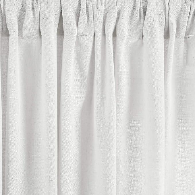 Lush Decor Boho Pom Pom Tassel Linen Textured Window Curtain Panel, Single 52" - Image 6