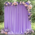 Lavender Purple Backdrop Curtain by Wokceer