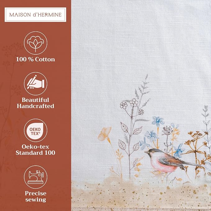 Maison d' Hermine Placemats Set of 4 Reusable 100% Cotton | Cloth Place Mats - Image 3