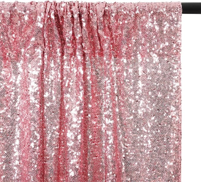 Poise3EHome Fuchsia Pink Sequin Backdrop, 8FT x 10FT Sequin Photography - Image 8
