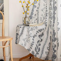 Living Room Curtains 90 Inches Long Boho Linen Style Back Tab Curtains by MEETSKY