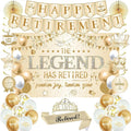 Roetyce Retirement Party Decorations Women, Champagne Gold Happy Retirement | by Roetyce