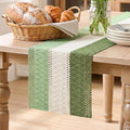 Artoid Mode Sage Beige Green Farmhouse Rustic Table Runner 12x48 Inch | Holiday by ArtoidMode