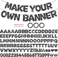 116PCS DIY Banner Customizable Birthday Banners Graduation Banner Custom Party by Unknown