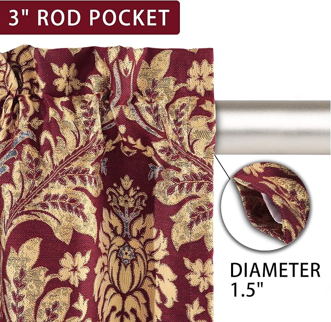 Loom and Mill Damask Jacquard Curtains - Image 6
