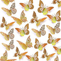 SAOROPEB 3D Butterfly Wall Decor 48 Pcs Laser Gold Butterfly Decorations | 4 by SAOROPEB