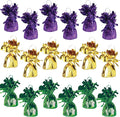 Beistle Mardi Gras Assortment Balloon Weights – 6 Green, 6 Gold, and 6 Purple by Beistle