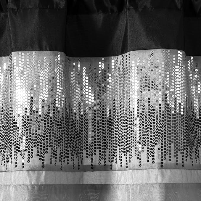Lush Decor Night Sky Sequins Valance Curtain Single - Image 2