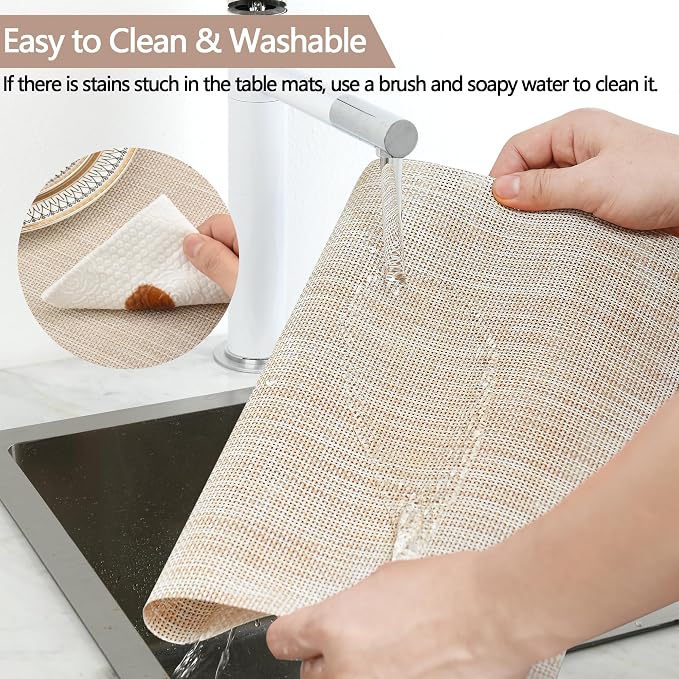 SLKQG Beige Placemats Set of 4 - Image 3