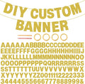146 PCS DIY Glitter Letter Banner Kit, A-Z Letters & Numbers, Graduation by EWOID