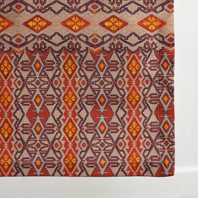 Maison d' Hermine Table Runner 100% Cotton Single Layer Table Runners 48 inches Long for Thanksgiving Christmas Decorations Home Kitchen Dining Party Wedding (Kelim - Prairie, 14.5" x 48")