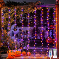 JMEXSUSS 200 LED USB Plug in Orange and Purple Halloween Lights | 6.5ft x 6.5ft by JMEXSUSS