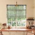 Sutuo Home Olive Green Boho Valance Curtains Crochet Lace Sheer Bohemian Hollow by SutuoHome