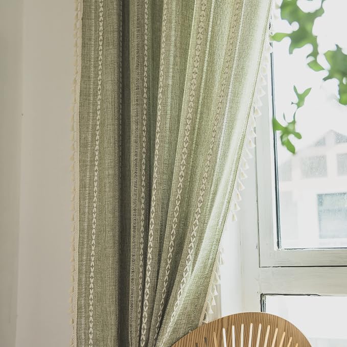 Sutuo Home Boho Curtain for Bedroom Living Room Nursery, Semi-Blackout French - Image 9