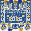 Graduation Decorations Class of 2026 Blue and Gold Graduation Decorations by YTGUVBK