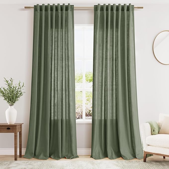 Extra Long Curtains 2 Panels 102 Inches Long by Nanspring