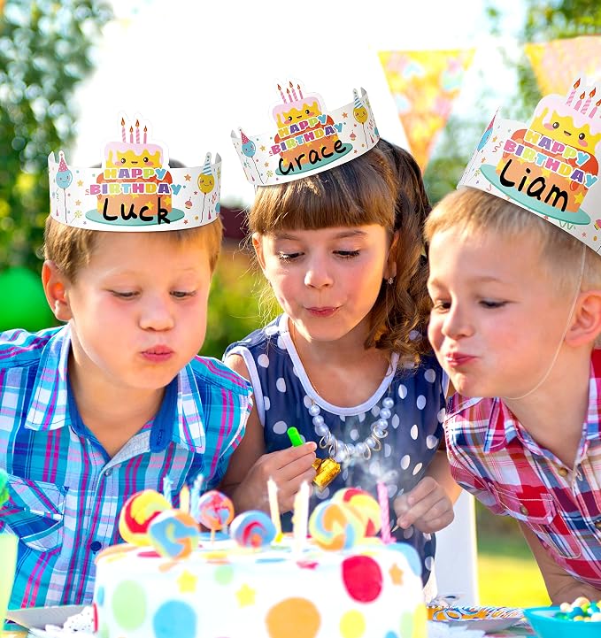 Outus 42 Pack Happy Birthday Crowns - Image 5