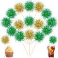 Chinco 100 Pcs Foil Firework Cupcake Toppers Sparkle Tinsel Cake Toppers Cake by Chinco