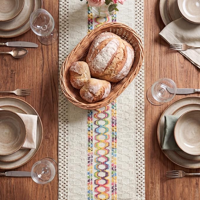 Artoid Mode Colorful Farmhouse Rustic Table Runner 12x72 Inch | Holiday Hollow - Image 2