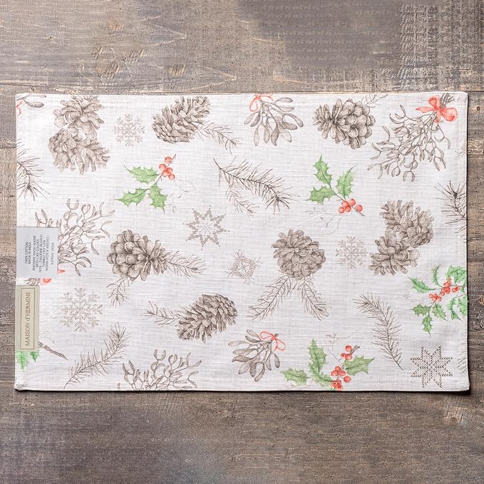Maison d' Hermine Placemats Set of 4 Reusable 100% Cotton | Cloth Place Mats - Image 9
