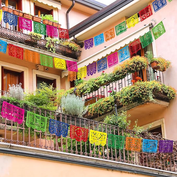 10 Pack Mexican Party Decorations, 180 FT Fiesta Banner Cinco De Mayo Party - Image 5