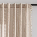 Boho Curtains - for Living Room Farmhouse Sping Linen Blend Patterned Light by MEETSKY