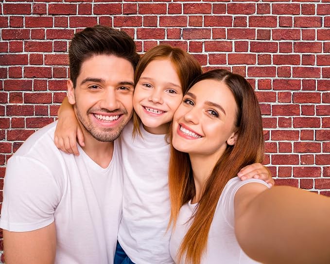 VitalCozy 10 x 8 ft Red Brick Wall Backdrop Fabric Brick Photo Background | - Image 4