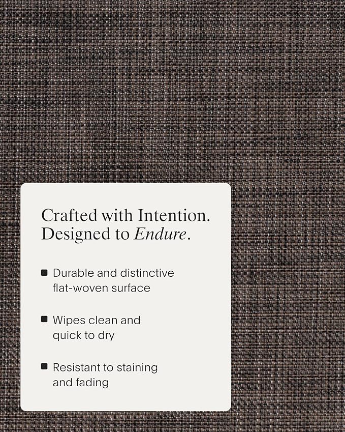 Chilewich Mini Basketweave Placemats, Woven Rectangle Placemats Set of 4 | Easy - Image 3
